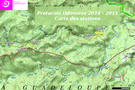 Protocole Odonates 2014 - 2015 - Carte des stations