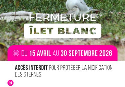Fermeture ilet blanc 2026