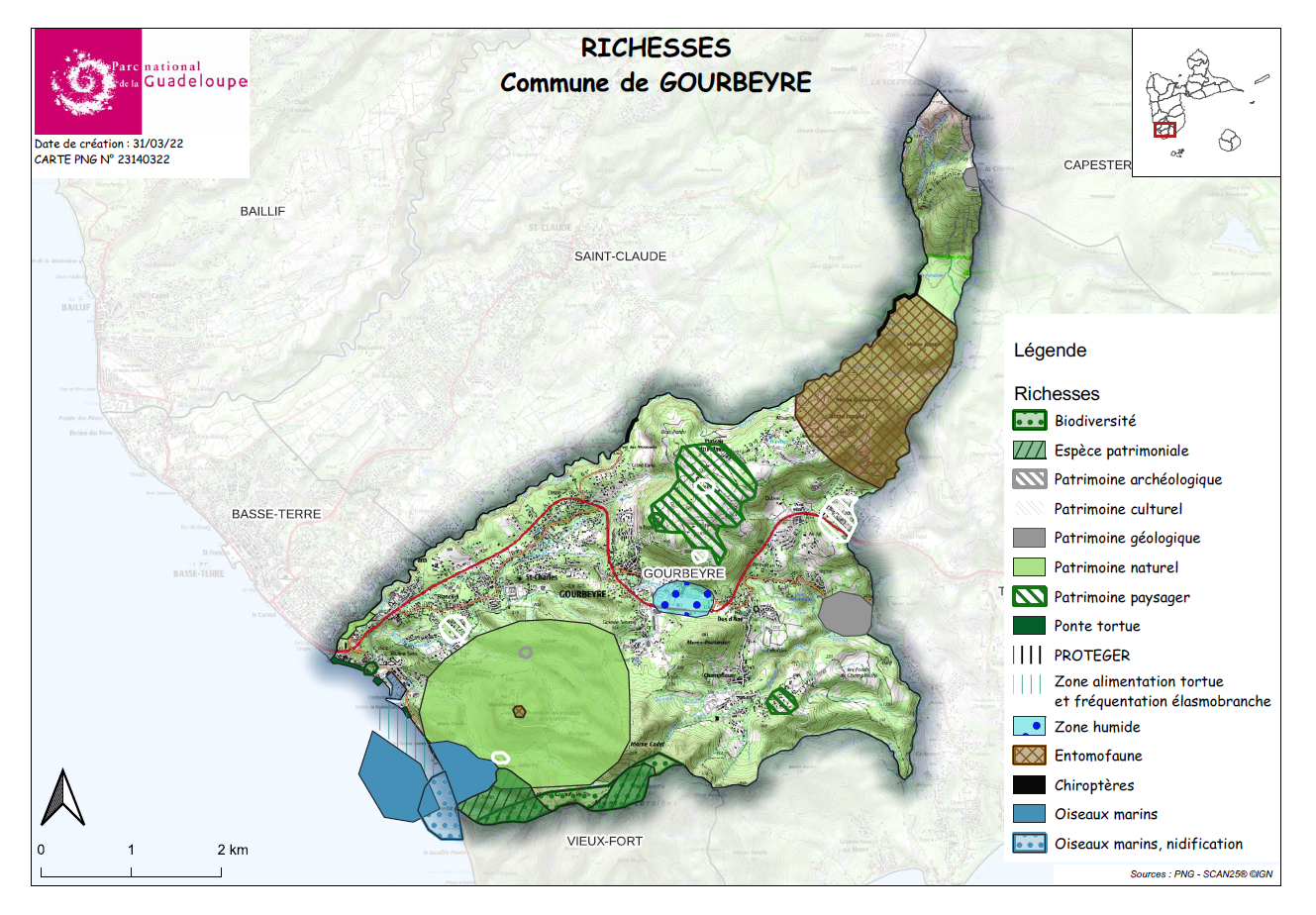 Richesses de la commune de Gourbeyre