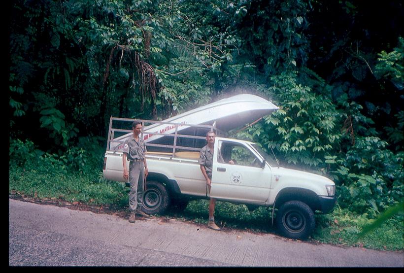 Ancien véhicule du Parc national de la Guadeloupe