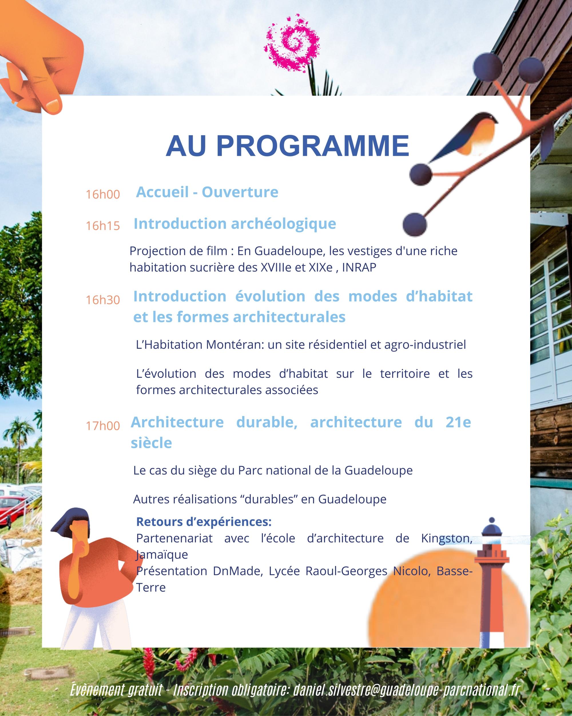 Programme de la conférence Architecture durable et patrimoniale 